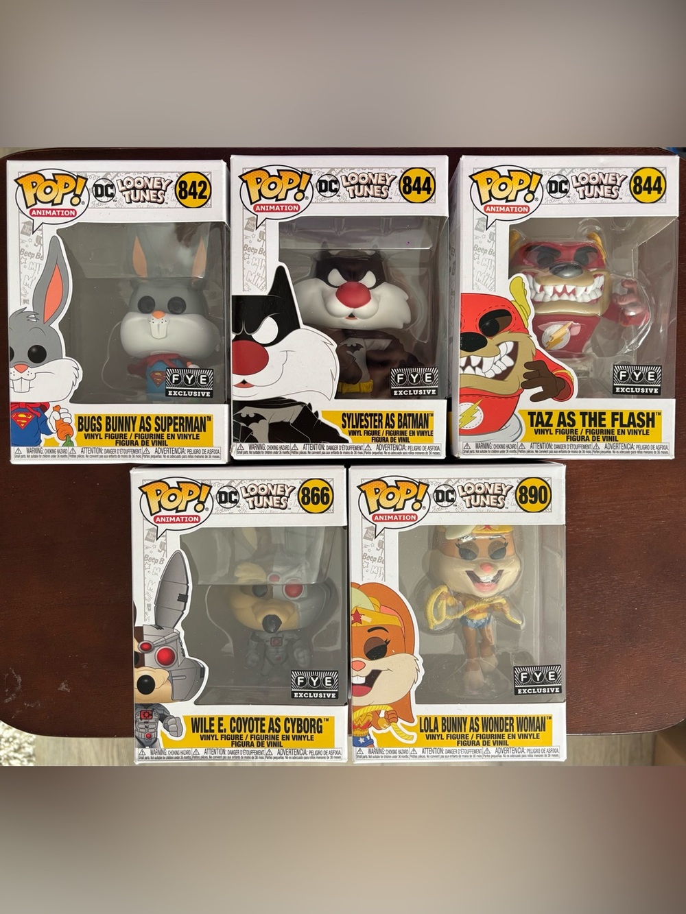 Funko Pop! Animation DC Looney Tunes: FYE Exclusive Lot of 5